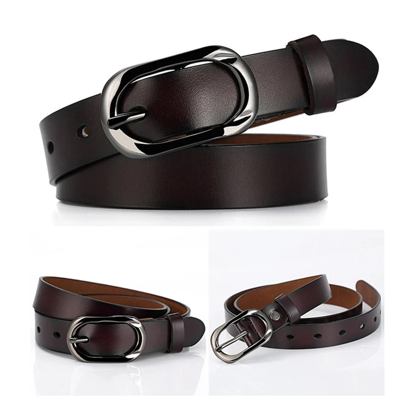 Fashion Women's Leather Belts with Pin Buckle