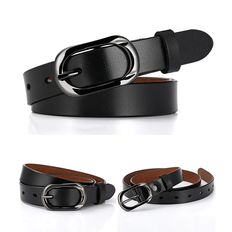 Fashion Women's Leather Belts with Pin Buckle