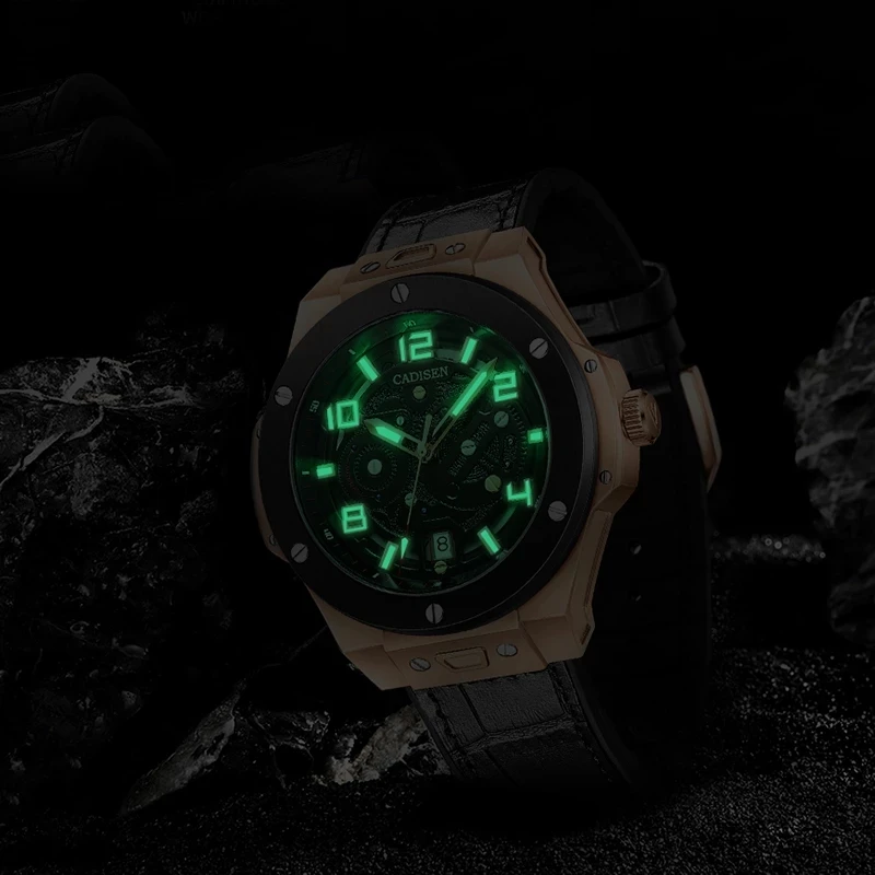 New CADISEN Carbon Fiber Watch