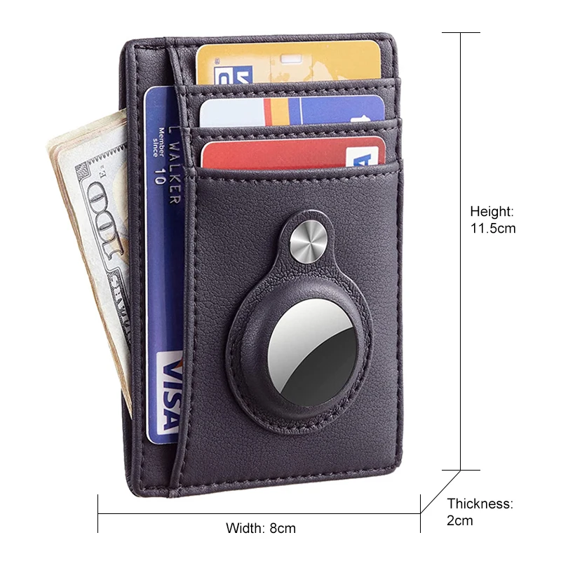 Apple Airtag Card Holders Front Pocket Wallet Card