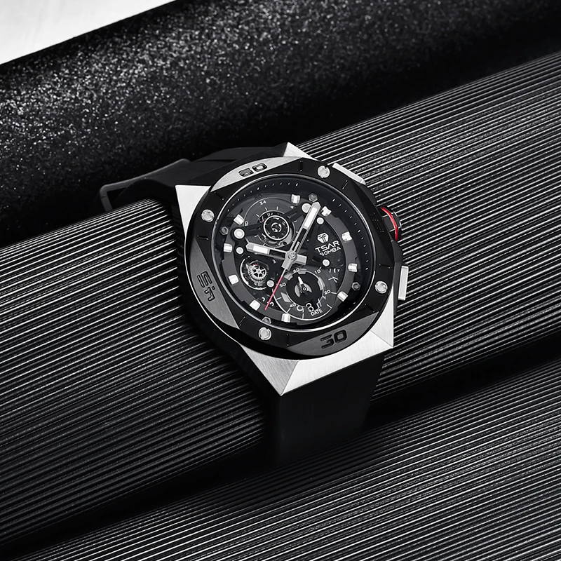 TSAR BOMBA Watch Octagon Luxury Calendar Replica Wristwatch