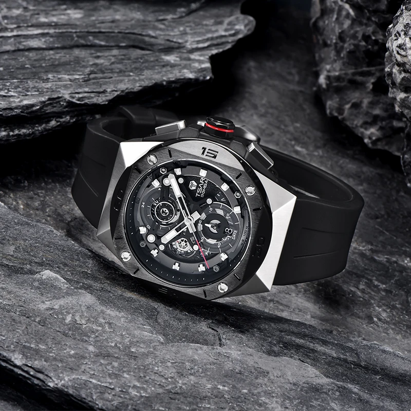 TSAR BOMBA Watch Octagon Luxury Calendar Replica Wristwatch