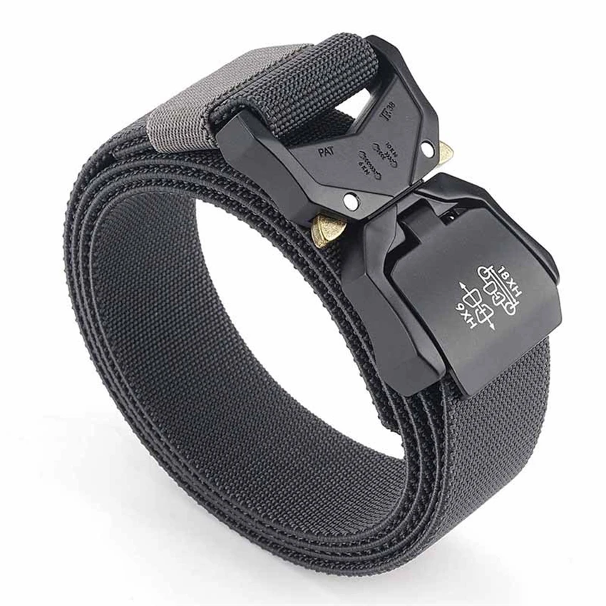 Men's Outdoor Elastic Quick Release Tactical Belts