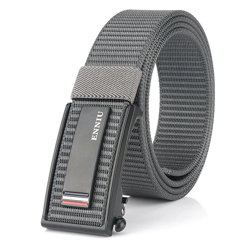 Canvas Tactical Nylon Belts For Men Automatic Buckle