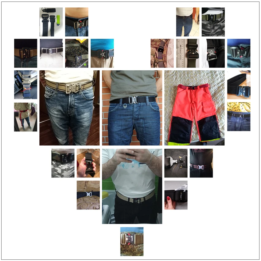 Quick Release Buckle Elastic Belts For Men