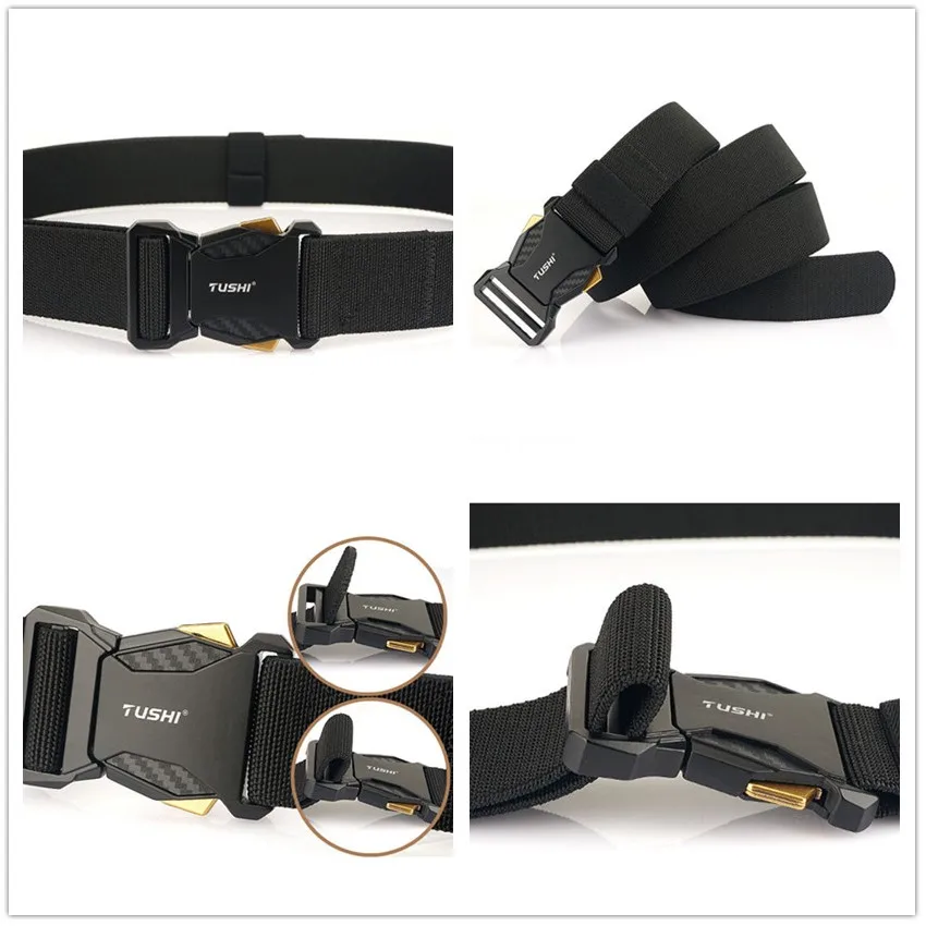 Quick Release Buckle Elastic Belts For Men