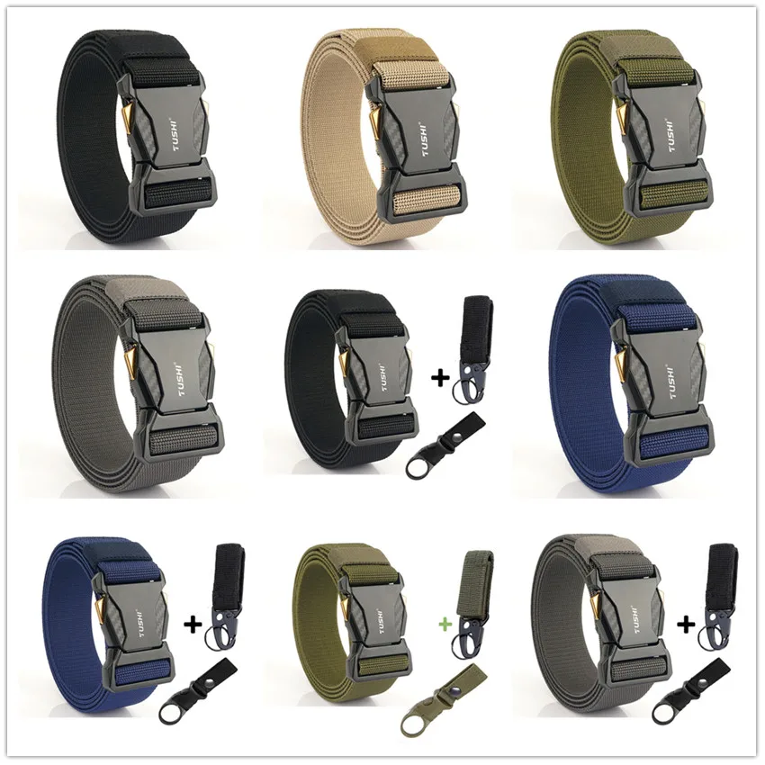 Quick Release Buckle Elastic Belts For Men