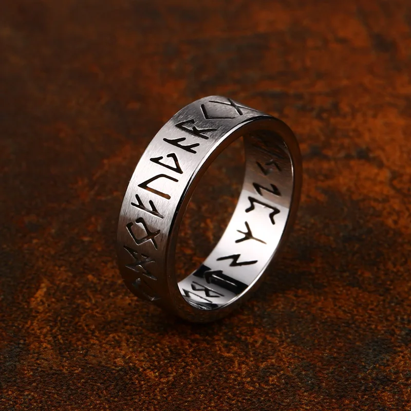 Stainless Steel Vintage Viking Norse Nordic Rings