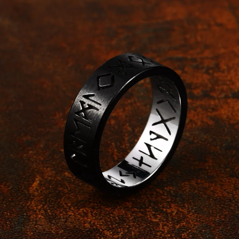 Stainless Steel Vintage Viking Norse Nordic Rings