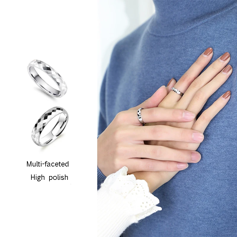Tungsten Couple Rings High Polished Wedding Bands