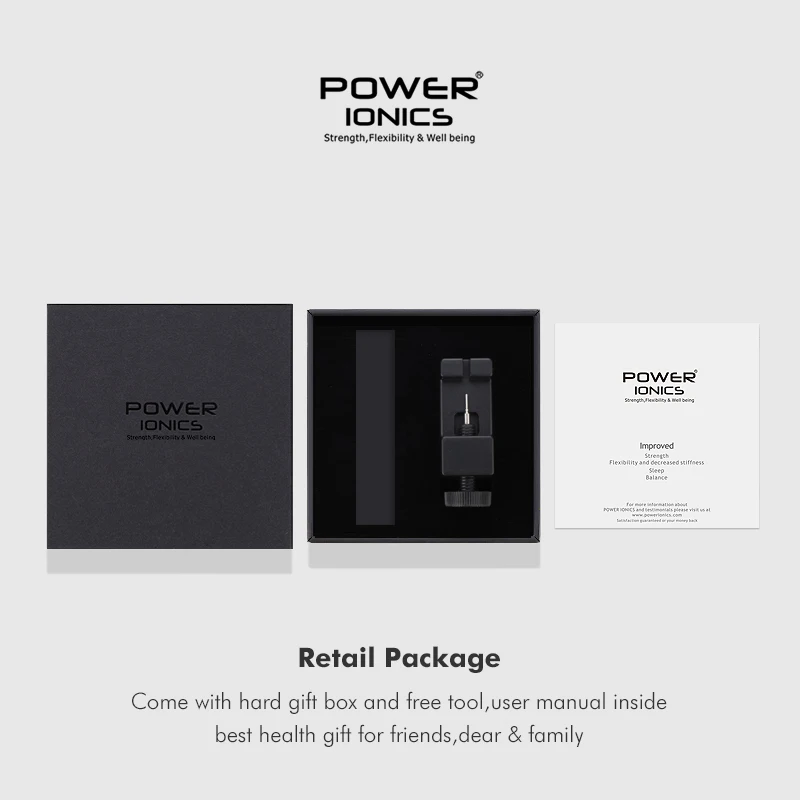 Power Ionics Magnetic Therapy Bracelets Carbon Fiber