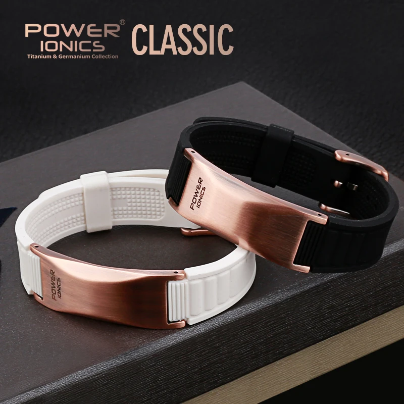 Ion Balance Tourmaline Antifatigue Silicone Titanium Bracelets