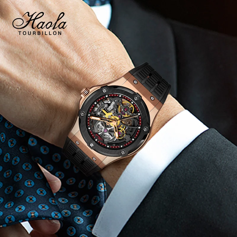 HAOFA 1913 Skeleton Watches 80 Hours Power Reserve