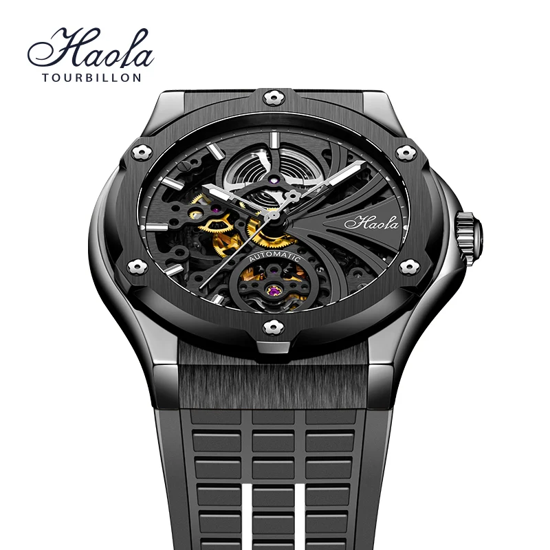 Steampunk Haofa Automatic Skeleton Sapphire Watch