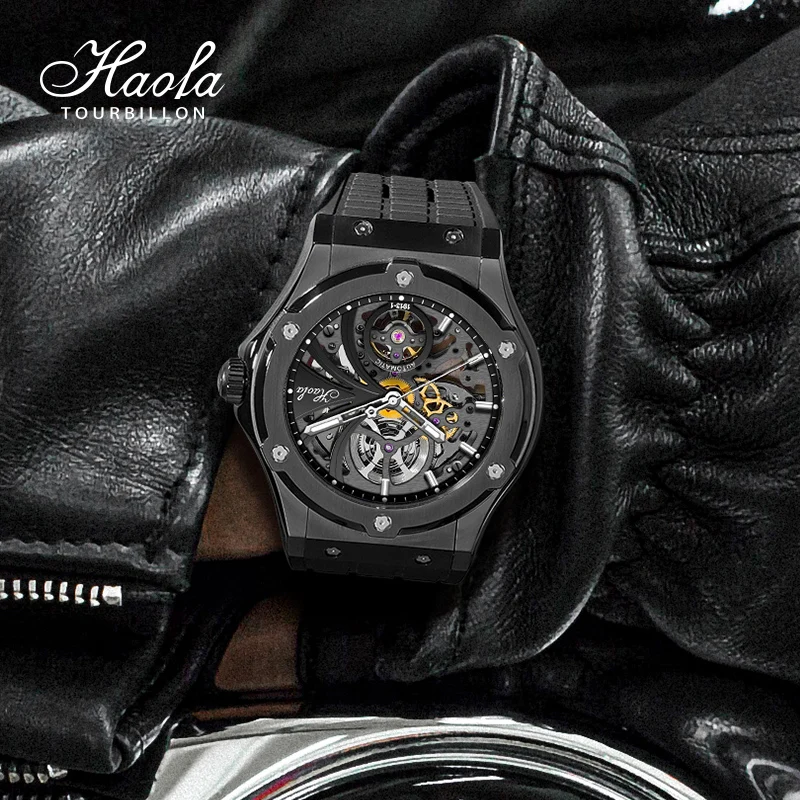 Steampunk Haofa Automatic Skeleton Sapphire Watch