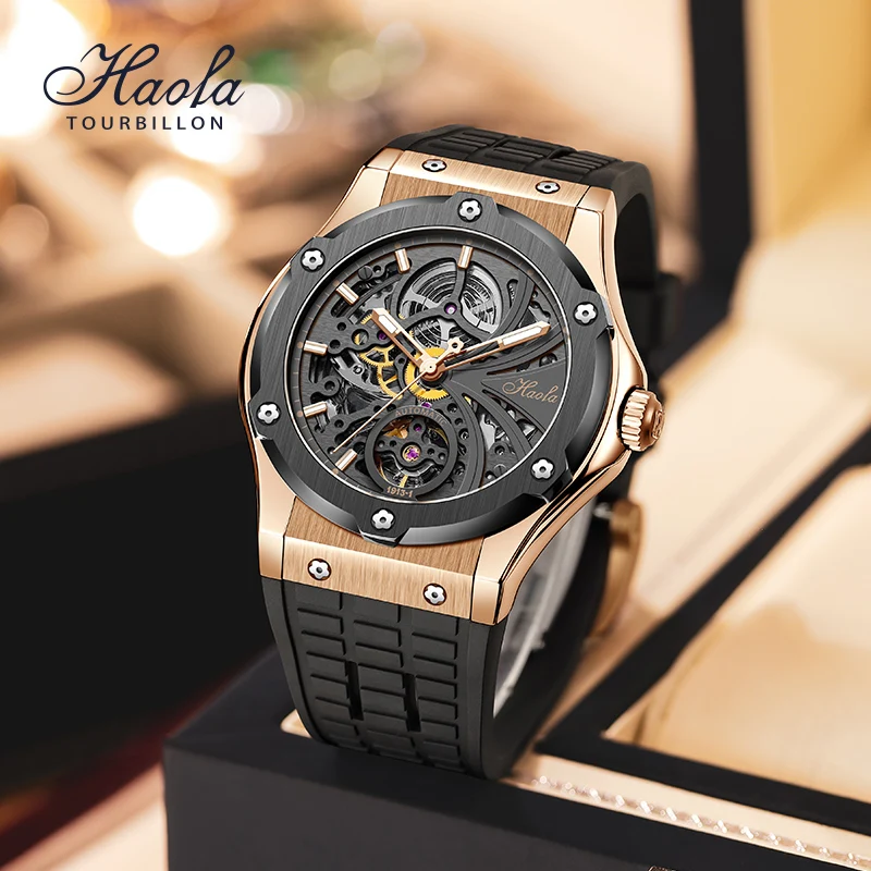 Steampunk Haofa Automatic Skeleton Sapphire Watch