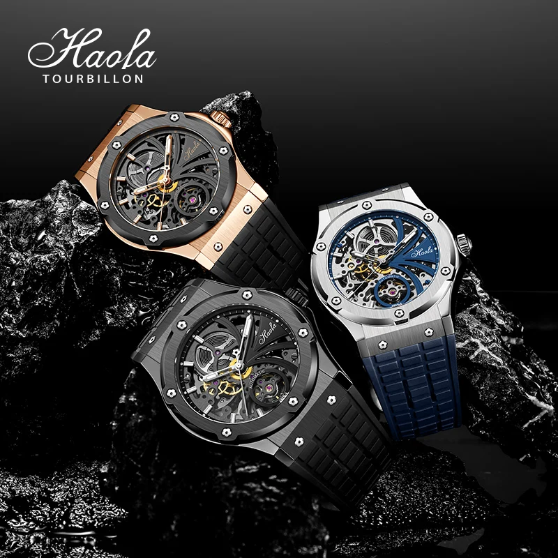 Steampunk Haofa Automatic Skeleton Sapphire Watch