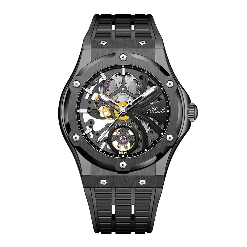 Steampunk Haofa Automatic Skeleton Sapphire Watch