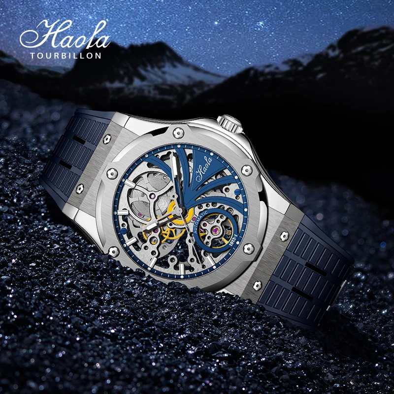 Trendy HAOFA Avant-Garde Skeleton Automatic Watch