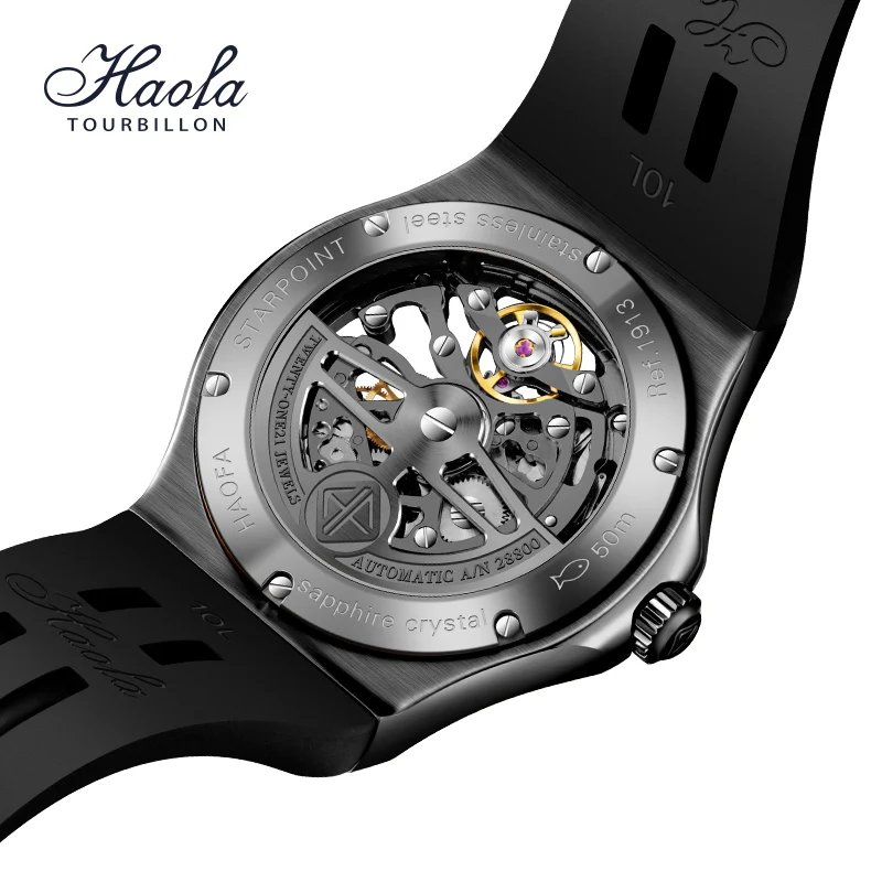 Trendy HAOFA Avant-Garde Skeleton Automatic Watch