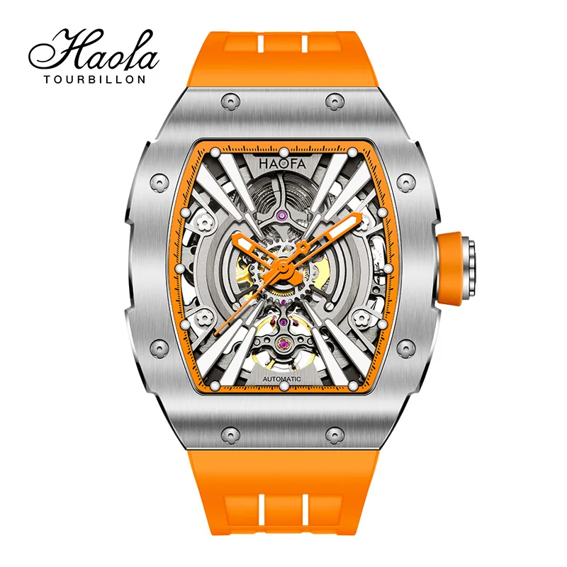 Haofa Sapphire Luminous Skeleton Self Wind Watch