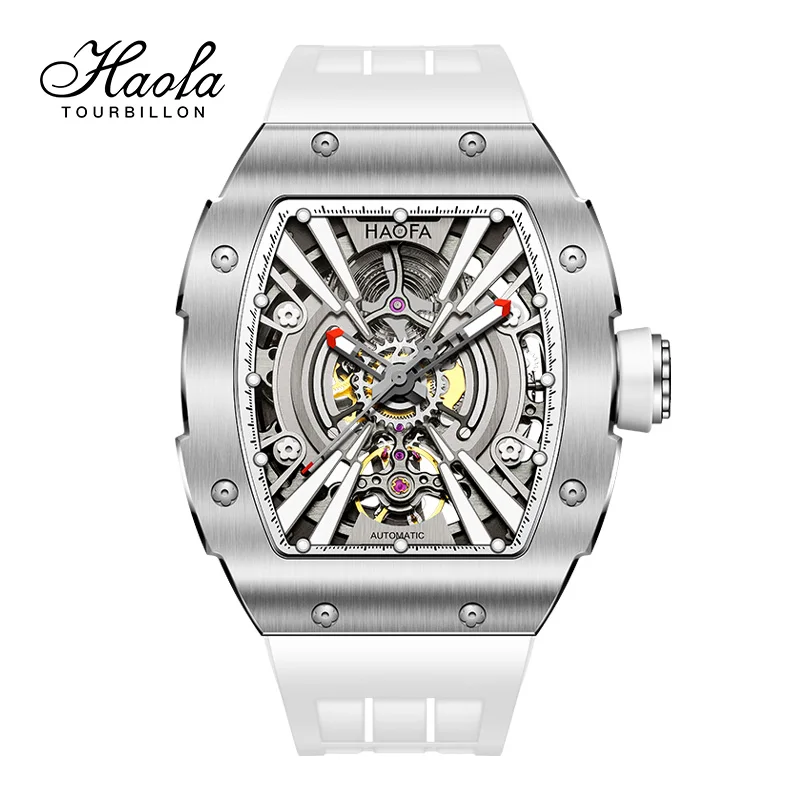Haofa Sapphire Luminous Skeleton Self Wind Watch