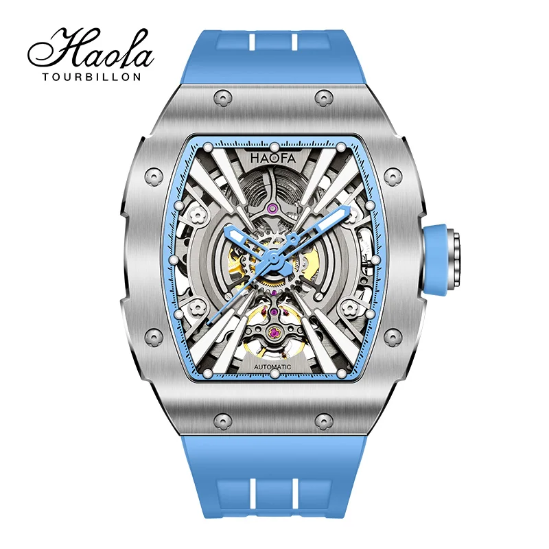 Haofa Sapphire Luminous Skeleton Self Wind Watch
