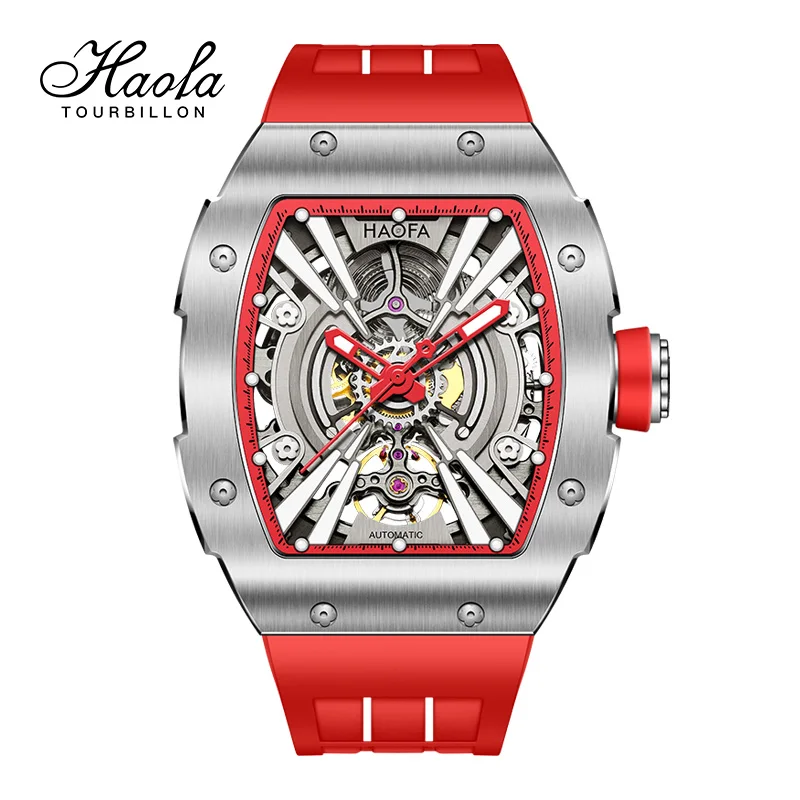 Haofa Sapphire Luminous Skeleton Self Wind Watch