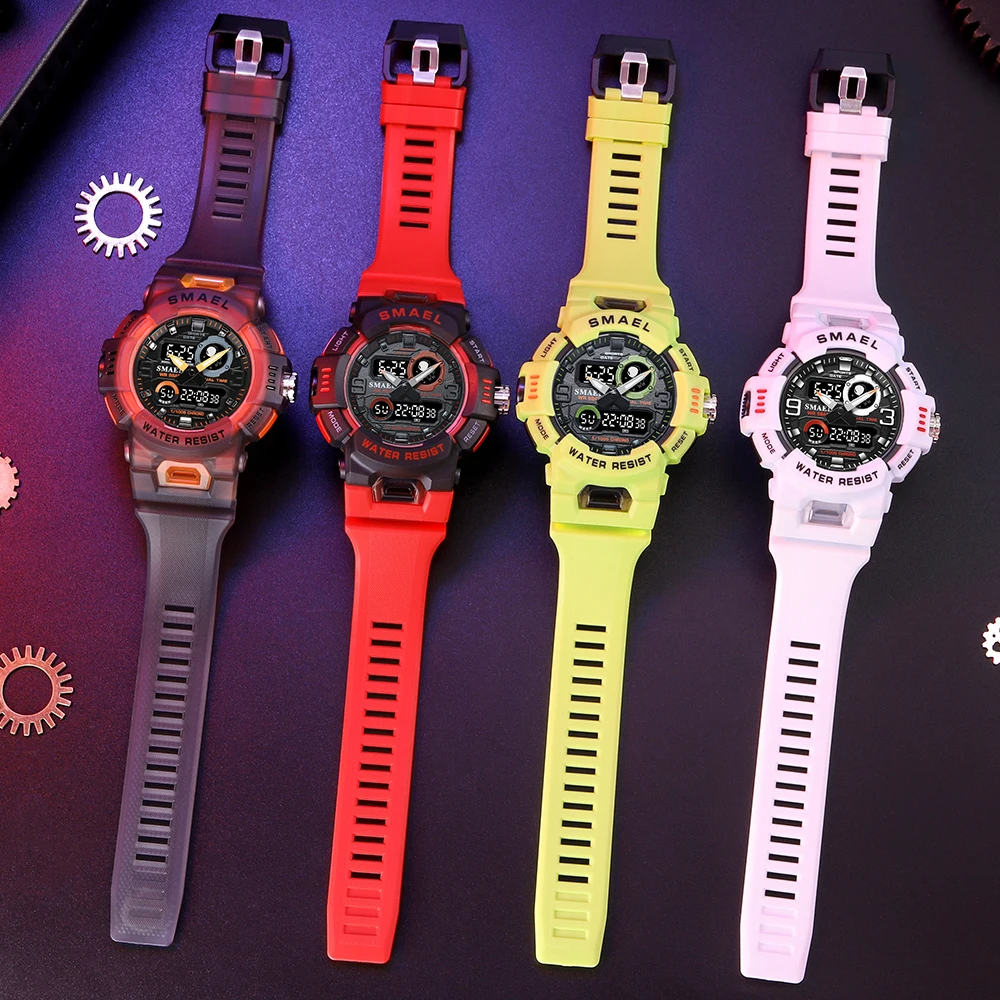 Sports Dual Display Watch for Men Led Digital Quartz