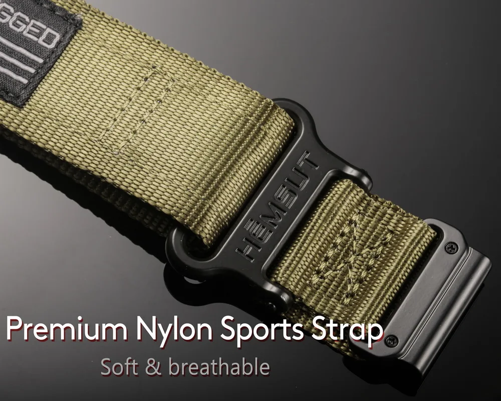 Durable Nylon Military Band for Garmin Watches