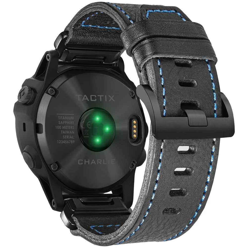 Genuine Cowhide Leather Band for Garmin Smartwatches