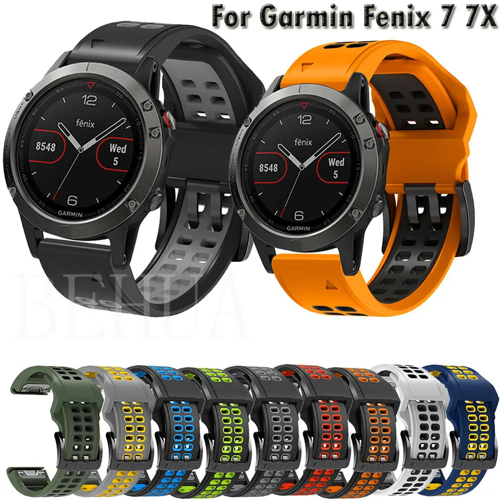 Silicone Watch Band Compatible with Garmin Fenix Forerunner