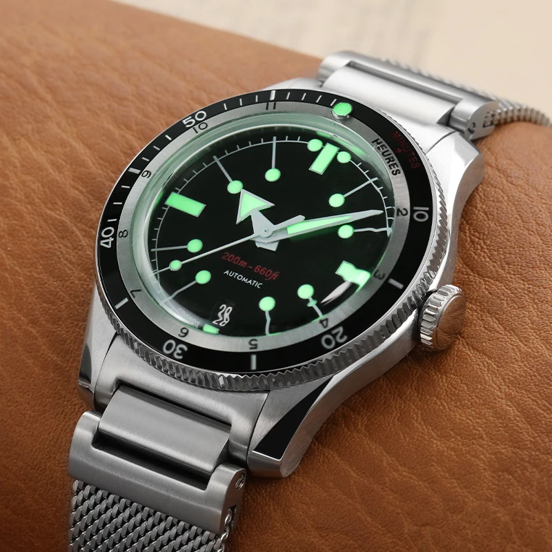 IPOSE 5303 PT5000 Automatic Dive Watch Sport Retro Style 200m