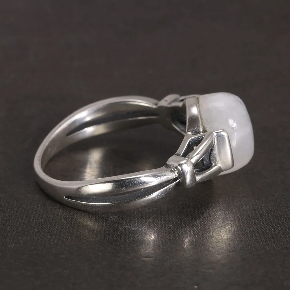 925 Sterling Silver Bella Ring with Natural Moonstone