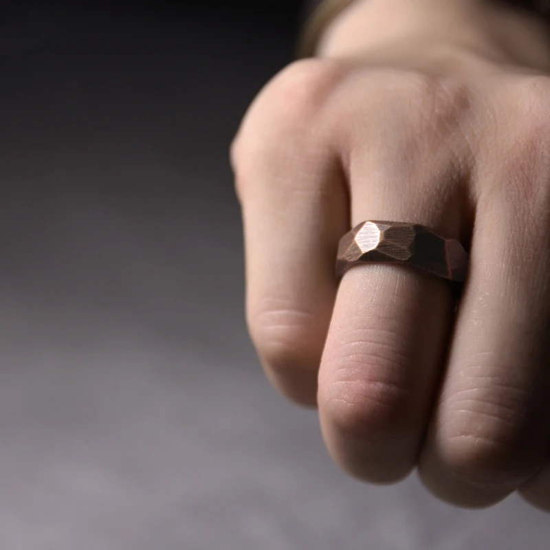Handcrafted Solid Pure Copper Ring Adjustable