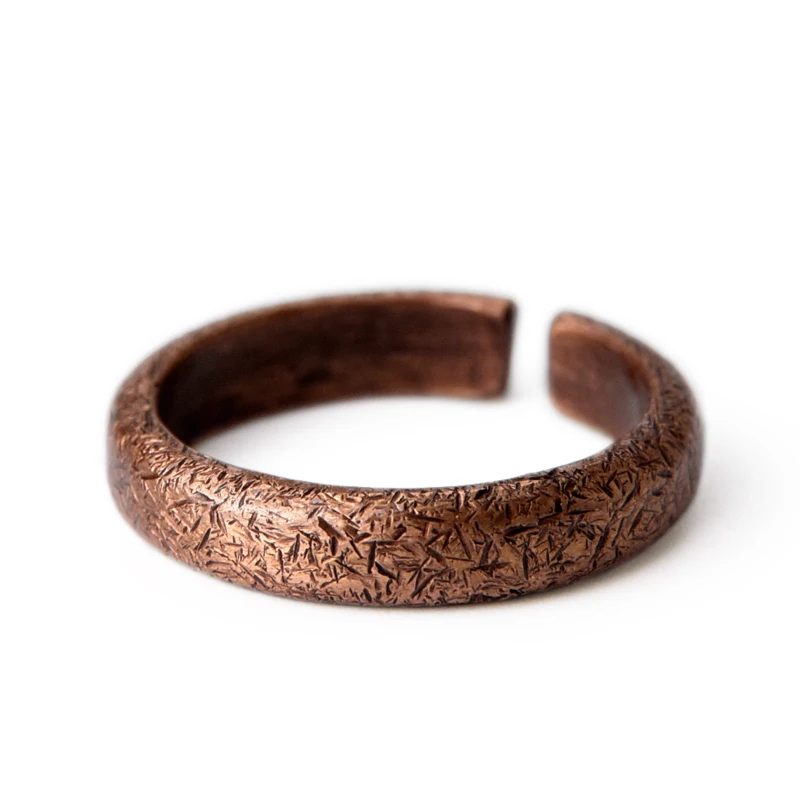 Handmade Vintage Copper Ring Adjustable Men Women