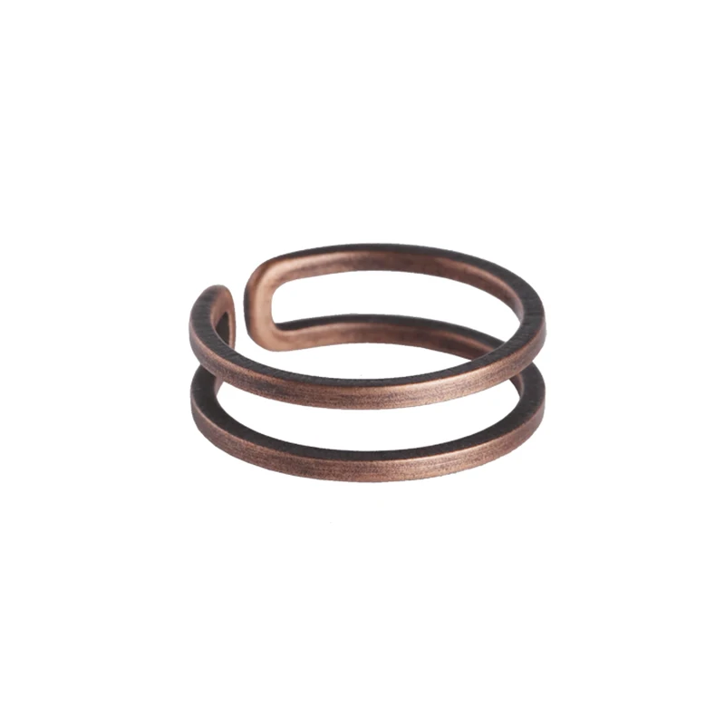 Handcrafted Copper Ring with a Unique Design