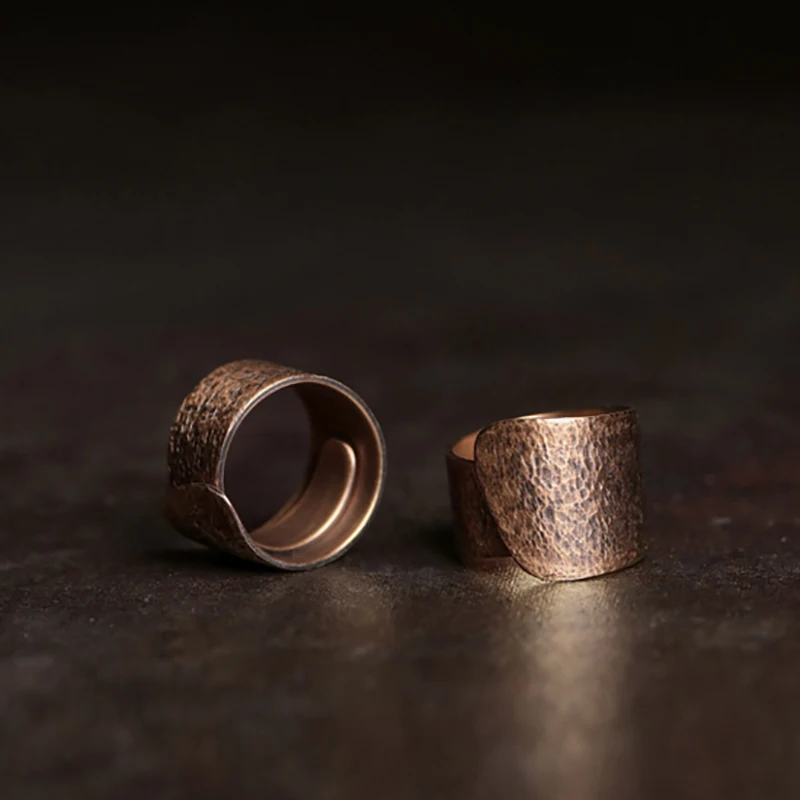Hammered Hand Crafted Solid Copper Ring