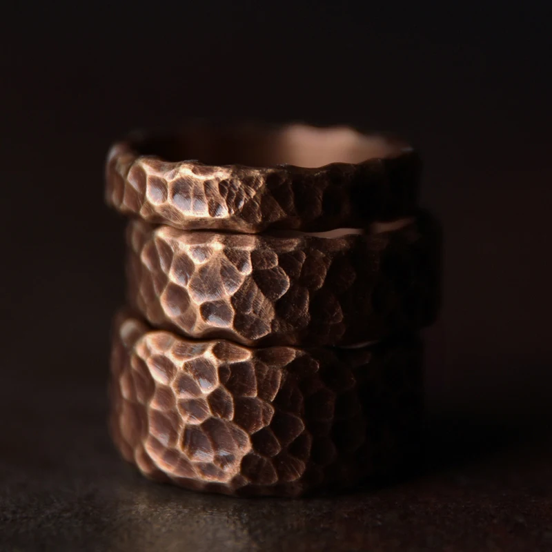 Vintage Tibetan Copper Ring Adjustable Size for Men Women