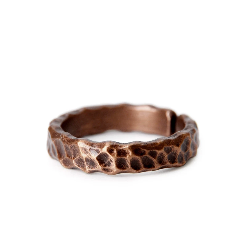Vintage Tibetan Copper Ring Adjustable Size for Men Women