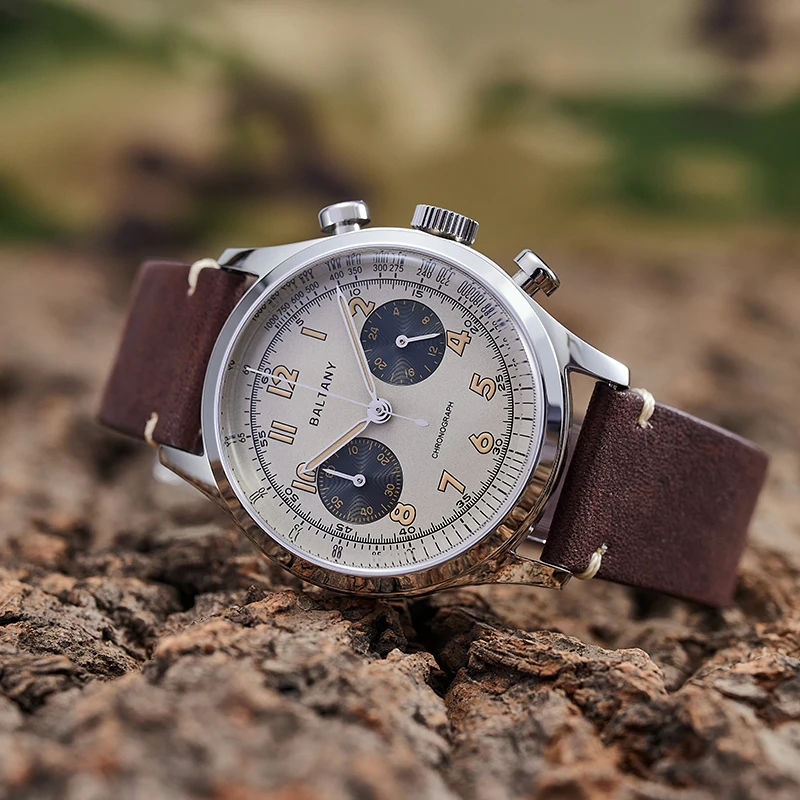 Baltany Retro 24 Hour Chronograph Quartz Watch