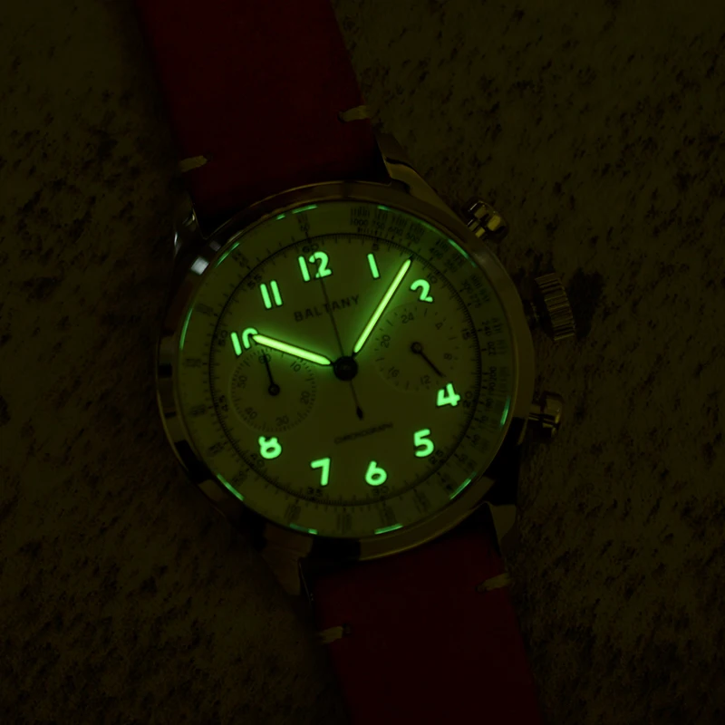 Baltany Retro 24 Hour Chronograph Quartz Watch