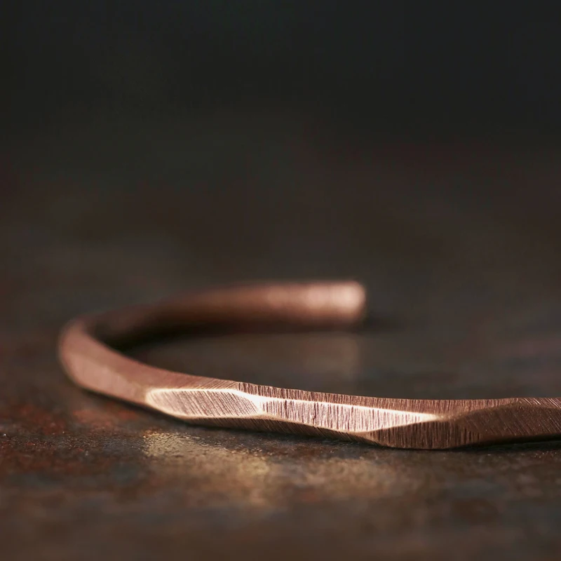Handmade Pure Copper Cuff Bracelet