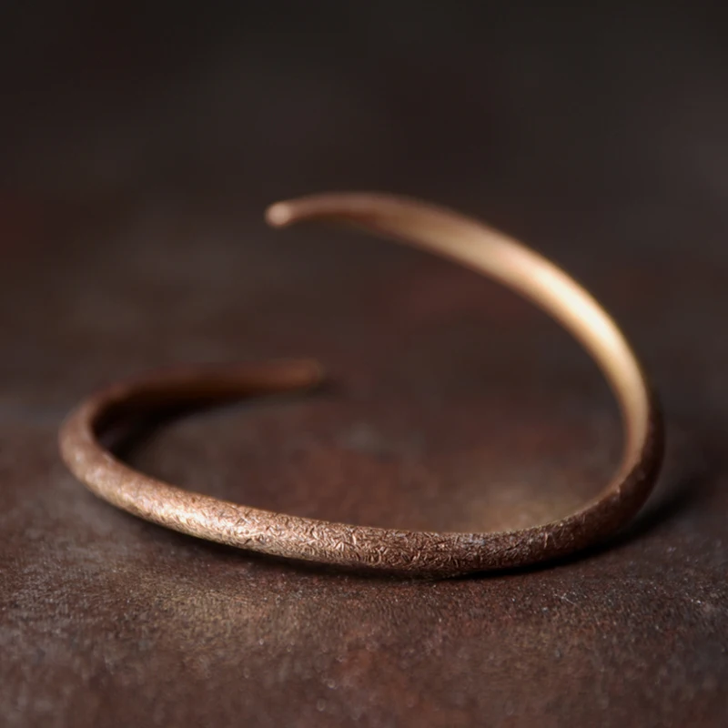 Rustic Copper Cuff Bracelet Inspired by the Vikings