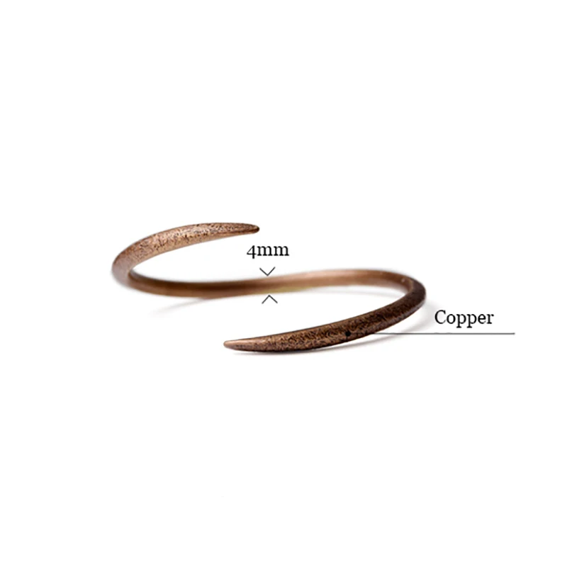 Rustic Copper Cuff Bracelet Inspired by the Vikings