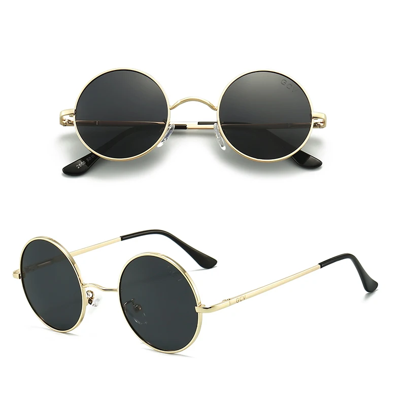 Vintage Steampunk Round Polarized Sunglasses