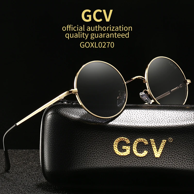 Vintage Steampunk Round Polarized Sunglasses
