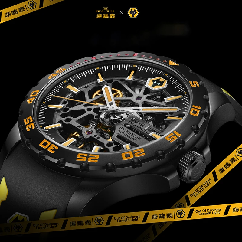 Seagull Luxury Sports Double-Sided Hollow Wristwatch