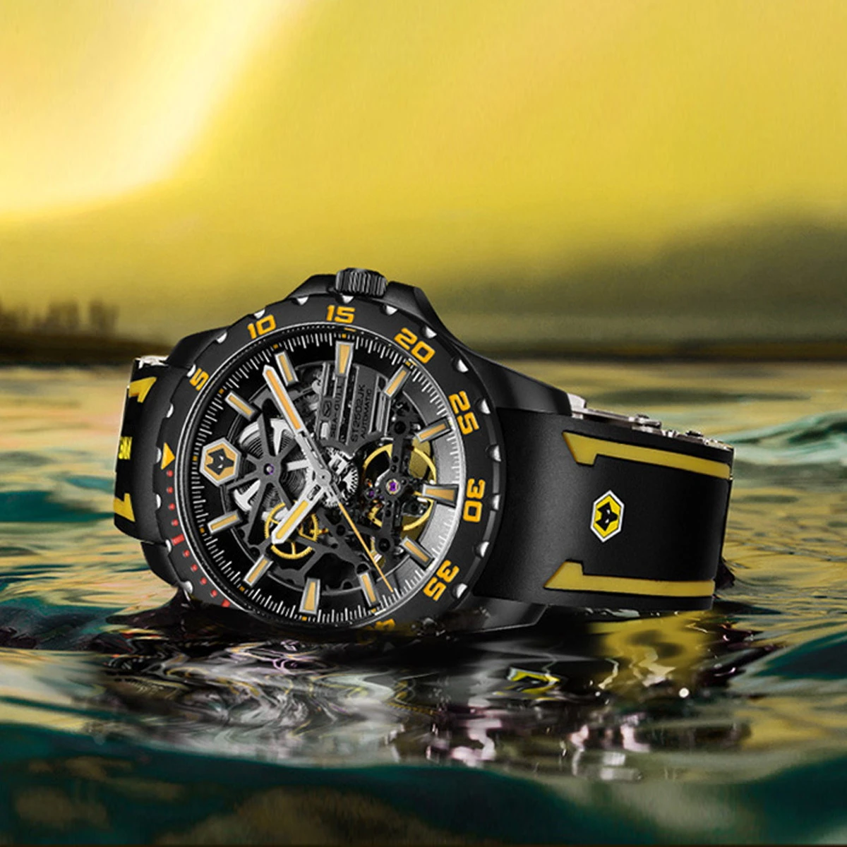Seagull Luxury Sports Double-Sided Hollow Wristwatch