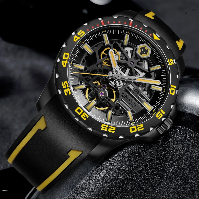 Seagull Luxury Sports Double-Sided Hollow Wristwatch